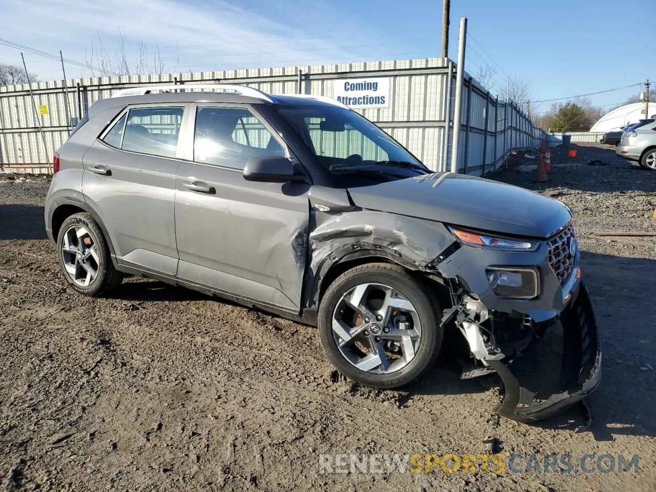 4 Photograph of a damaged car KMHRC8A38MU100167 HYUNDAI VENUE 2021