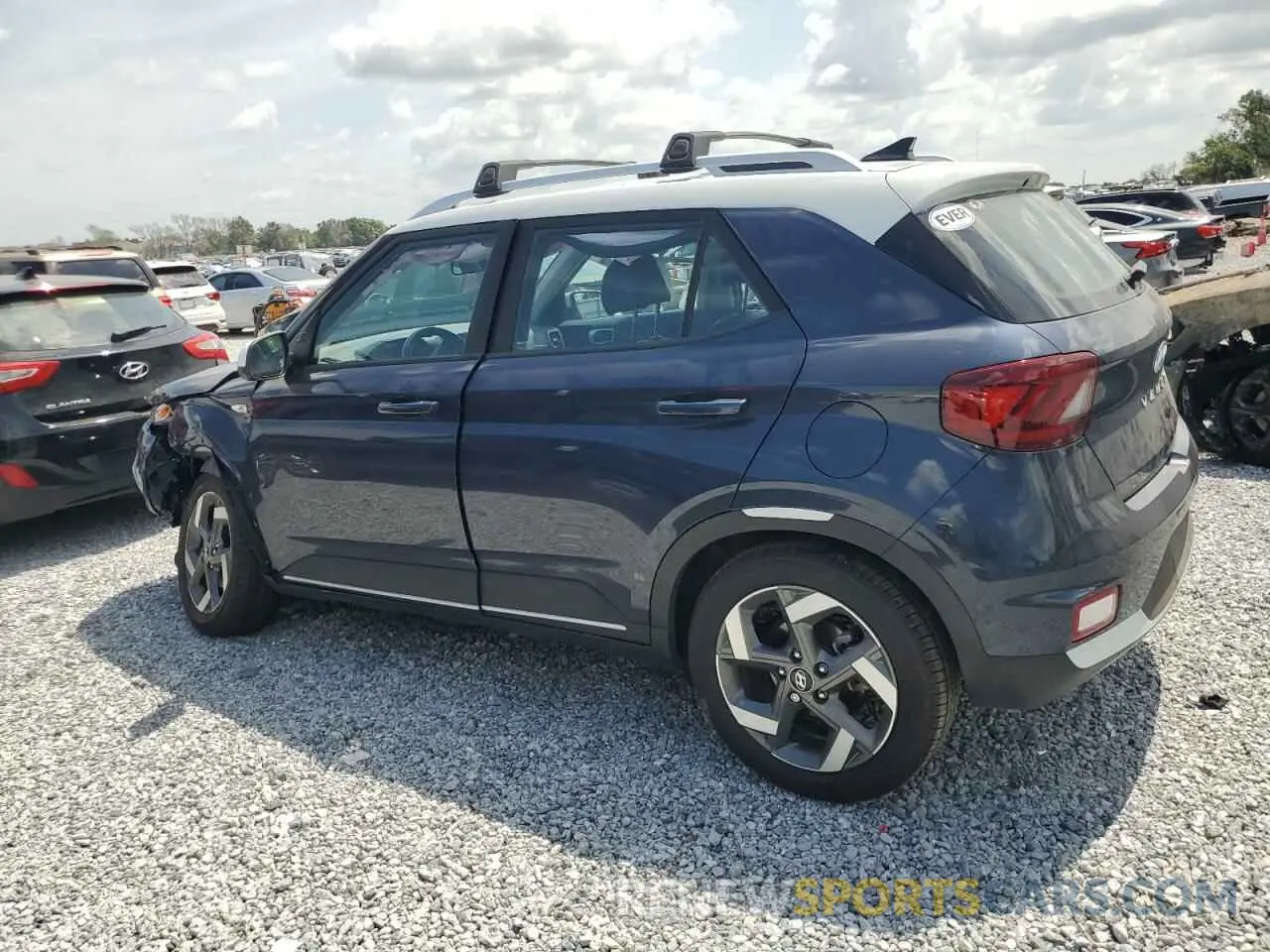 2 Photograph of a damaged car KMHRC8A39MU126390 HYUNDAI VENUE 2021