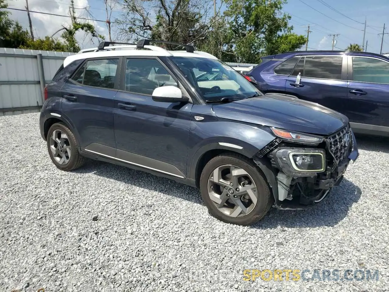 4 Photograph of a damaged car KMHRC8A39MU126390 HYUNDAI VENUE 2021