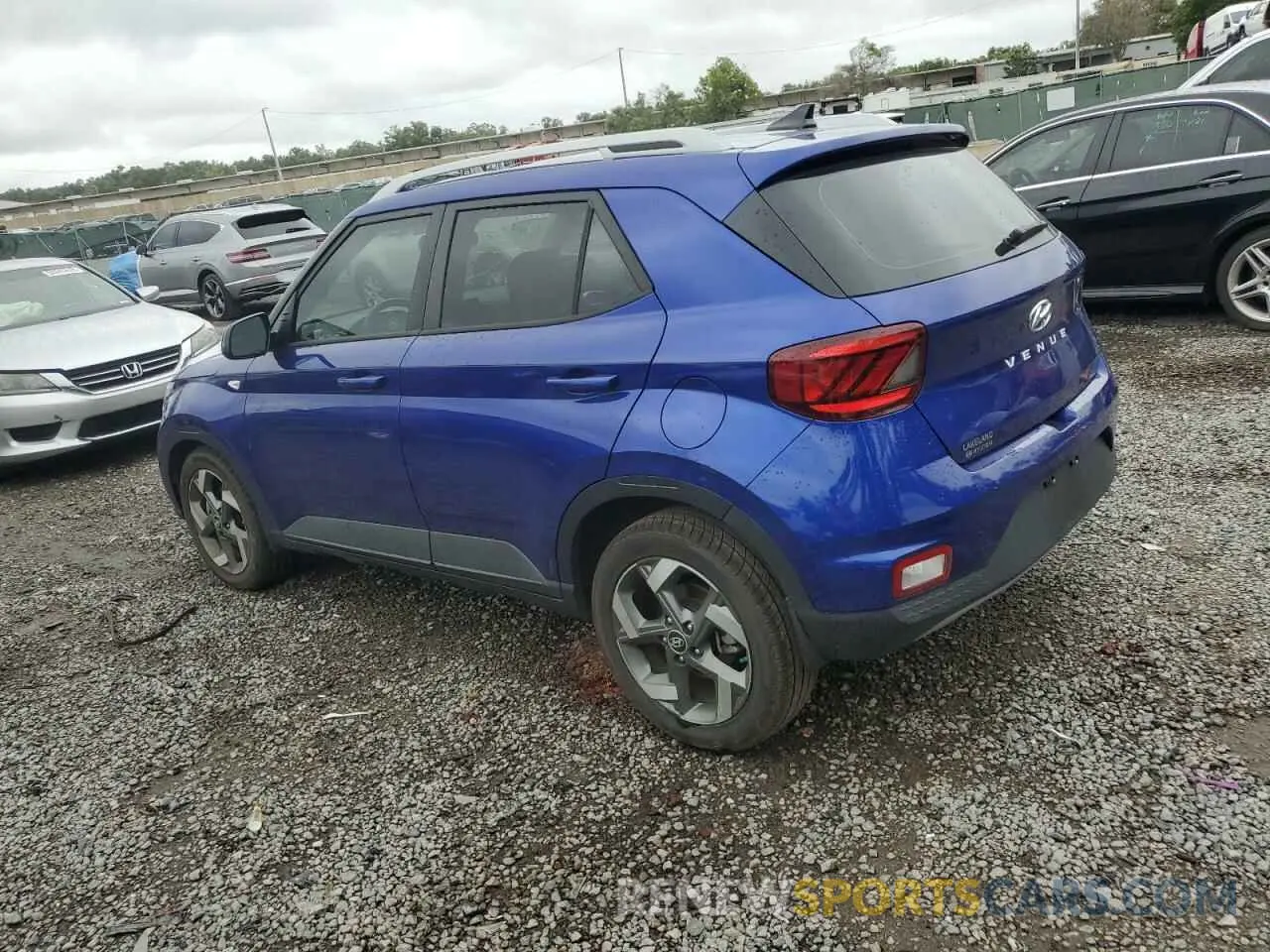 2 Photograph of a damaged car KMHRC8A39MU126552 HYUNDAI VENUE 2021