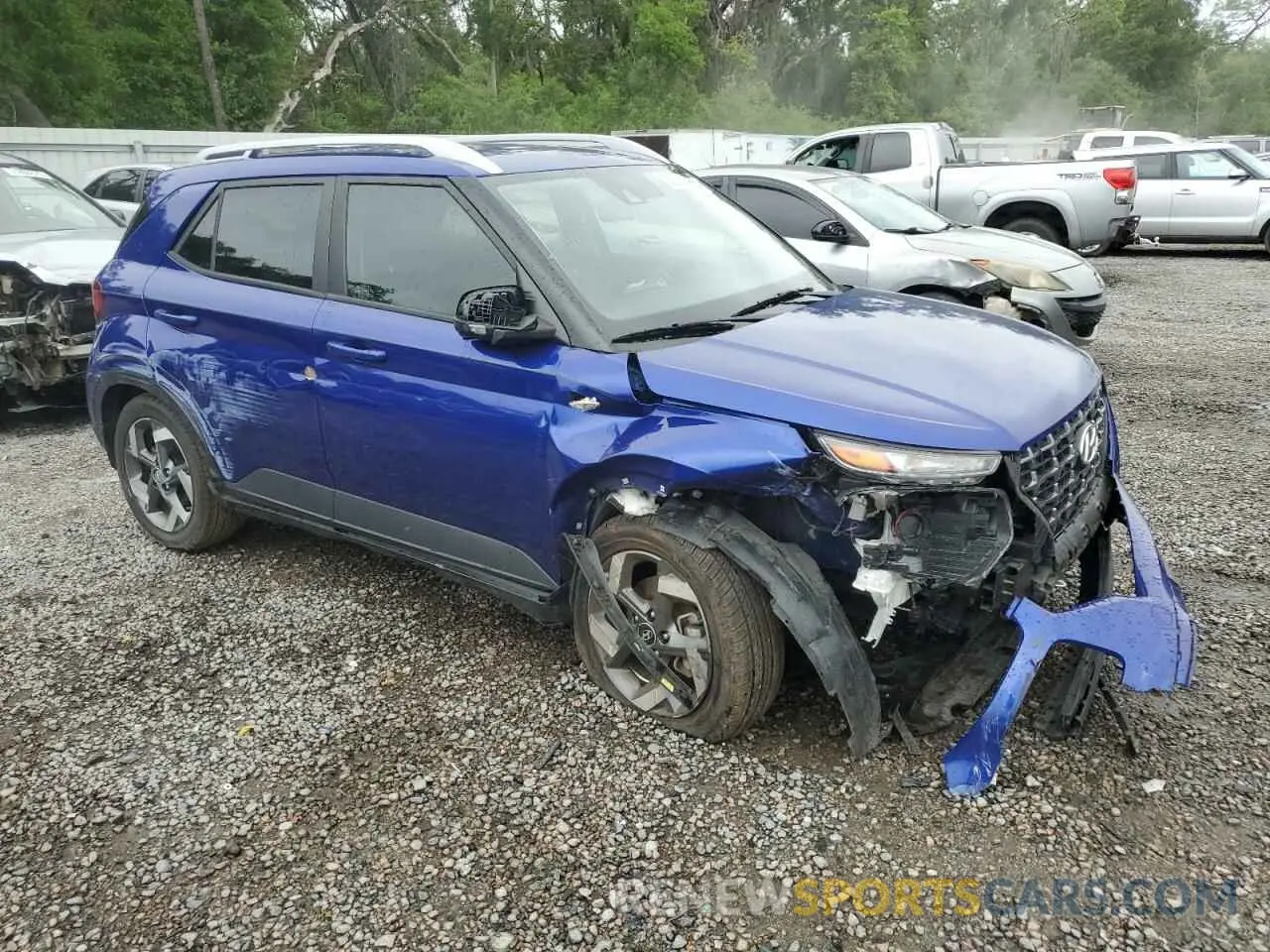4 Photograph of a damaged car KMHRC8A39MU126552 HYUNDAI VENUE 2021