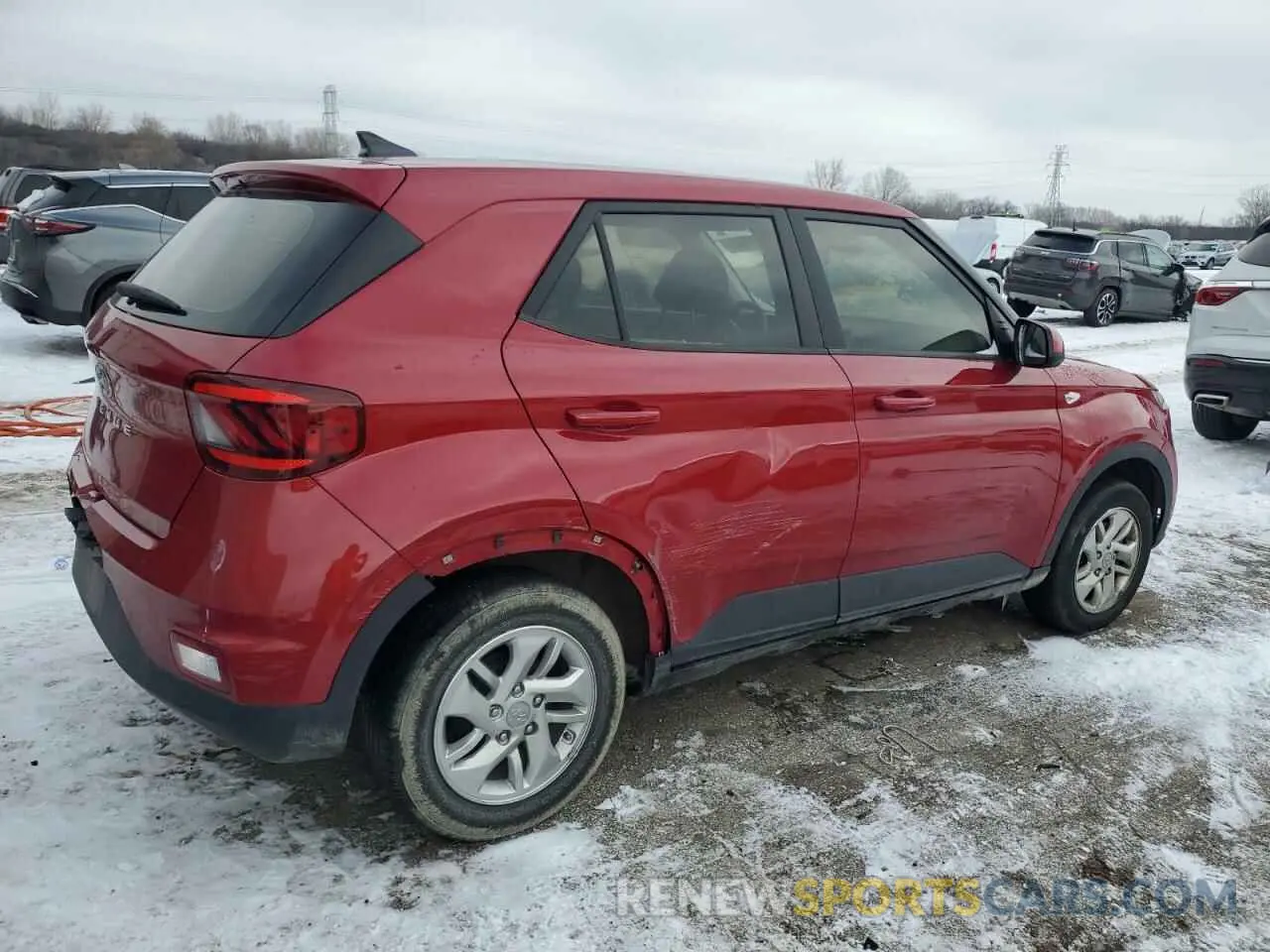 3 Photograph of a damaged car KMHRB8A30NU149318 HYUNDAI VENUE 2022