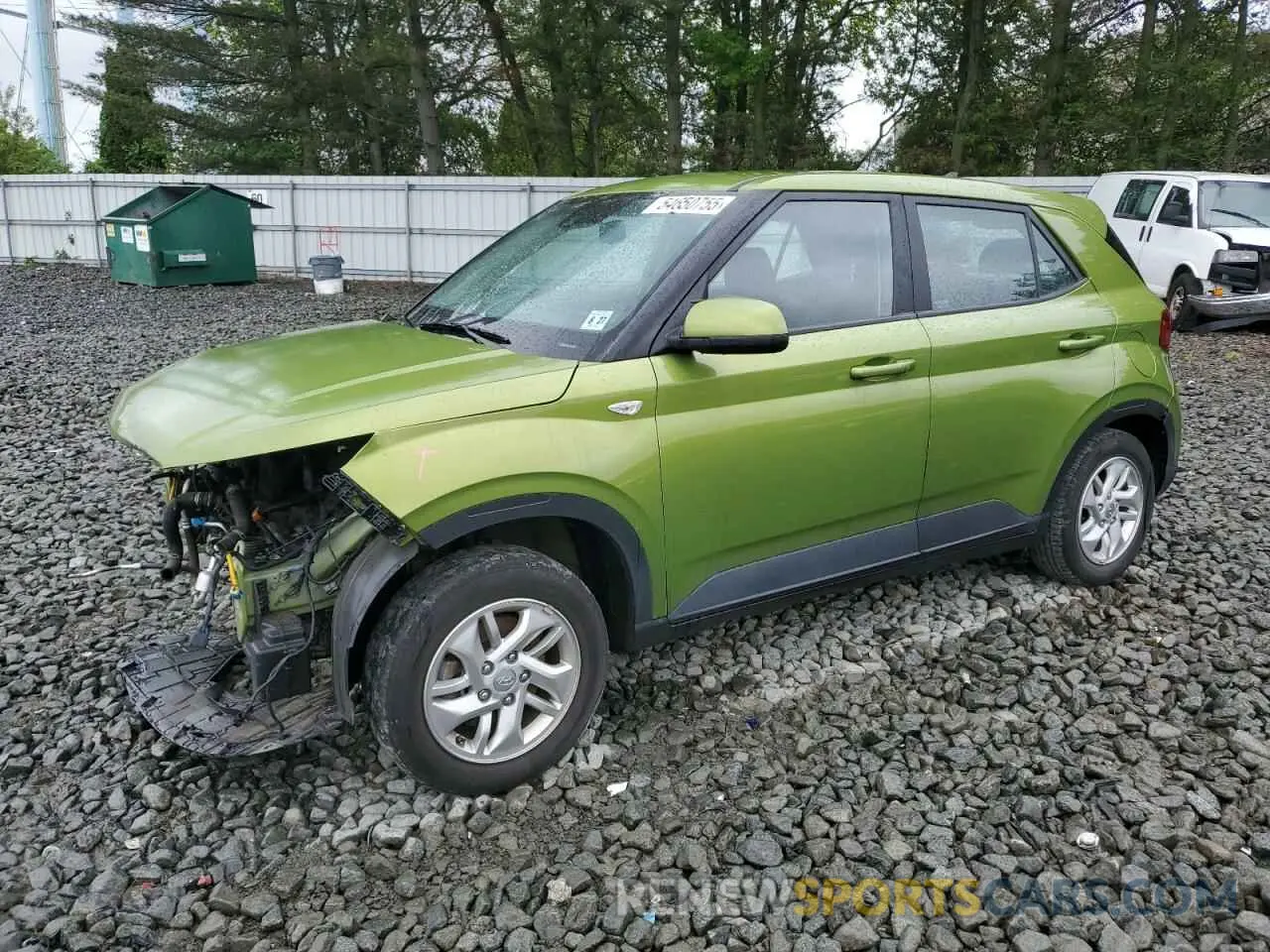1 Photograph of a damaged car KMHRB8A31NU197104 HYUNDAI VENUE 2022