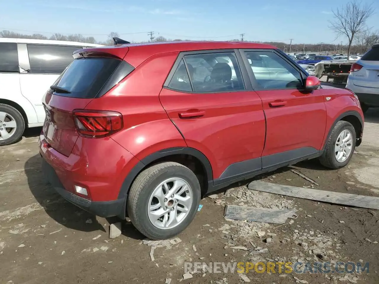 3 Photograph of a damaged car KMHRB8A37NU202144 HYUNDAI VENUE 2022