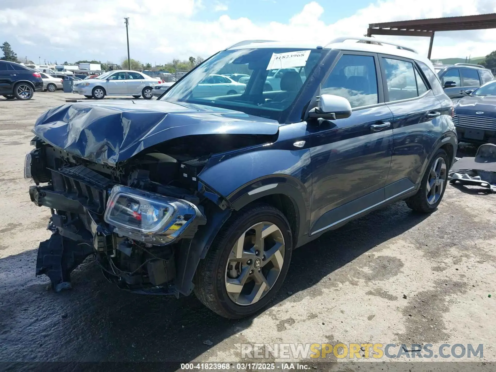2 Photograph of a damaged car KMHRC8A32NU141069 HYUNDAI VENUE 2022