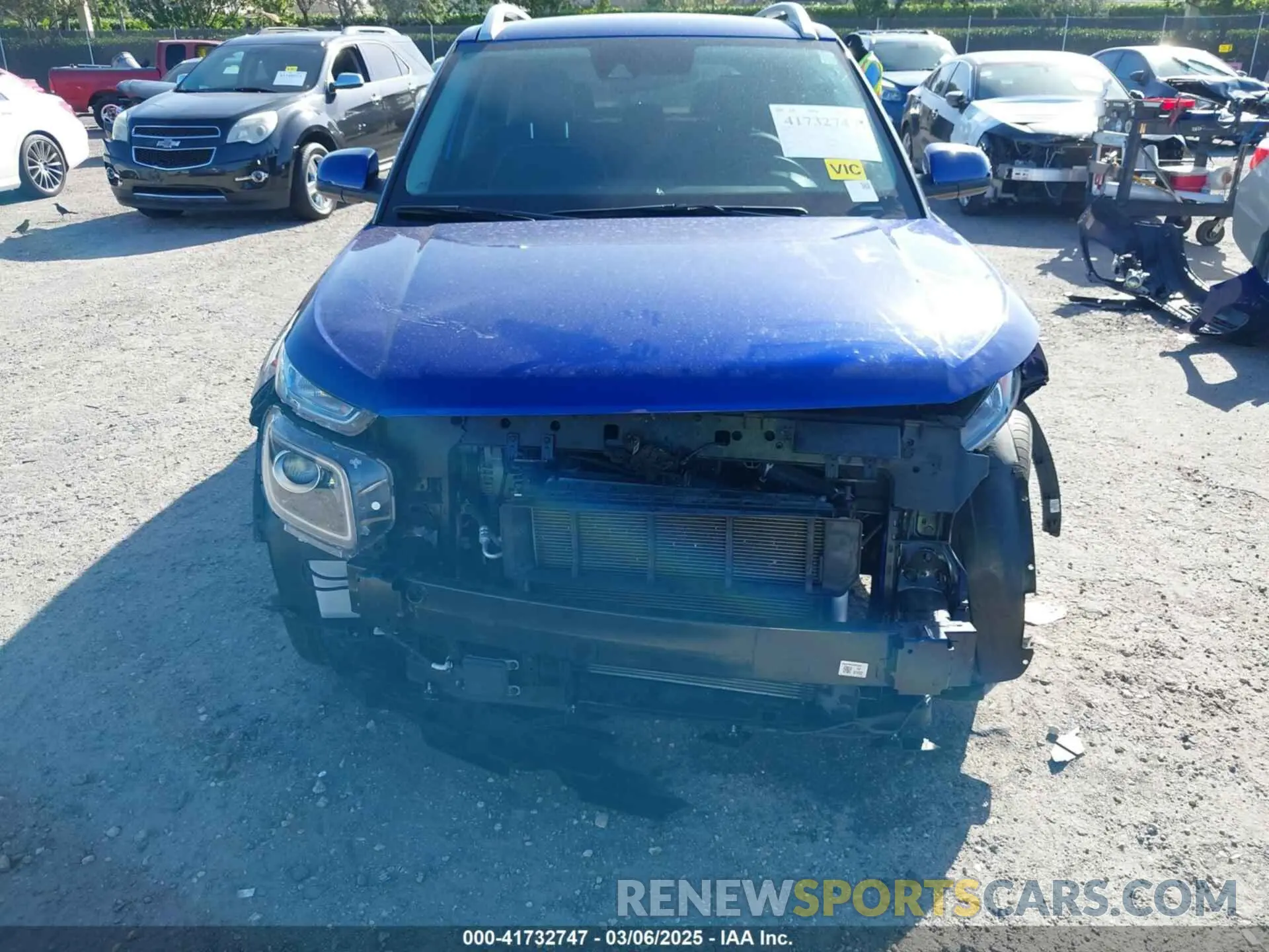 6 Photograph of a damaged car KMHRC8A35NU154334 HYUNDAI VENUE 2022