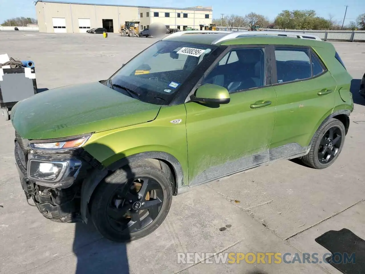 1 Photograph of a damaged car KMHRC8A36NU178268 HYUNDAI VENUE 2022