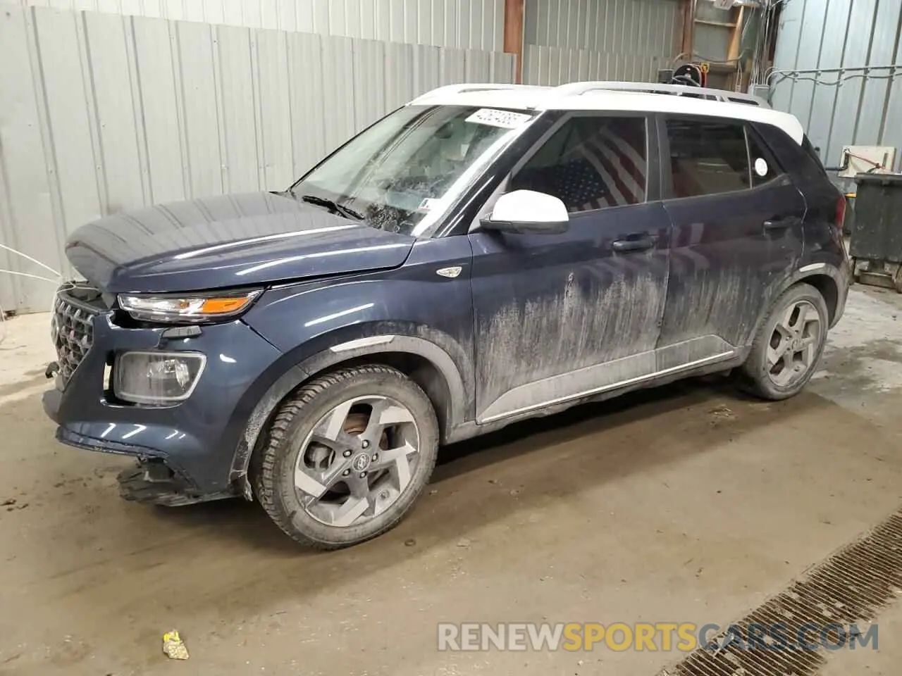 1 Photograph of a damaged car KMHRC8A37NU153198 HYUNDAI VENUE 2022