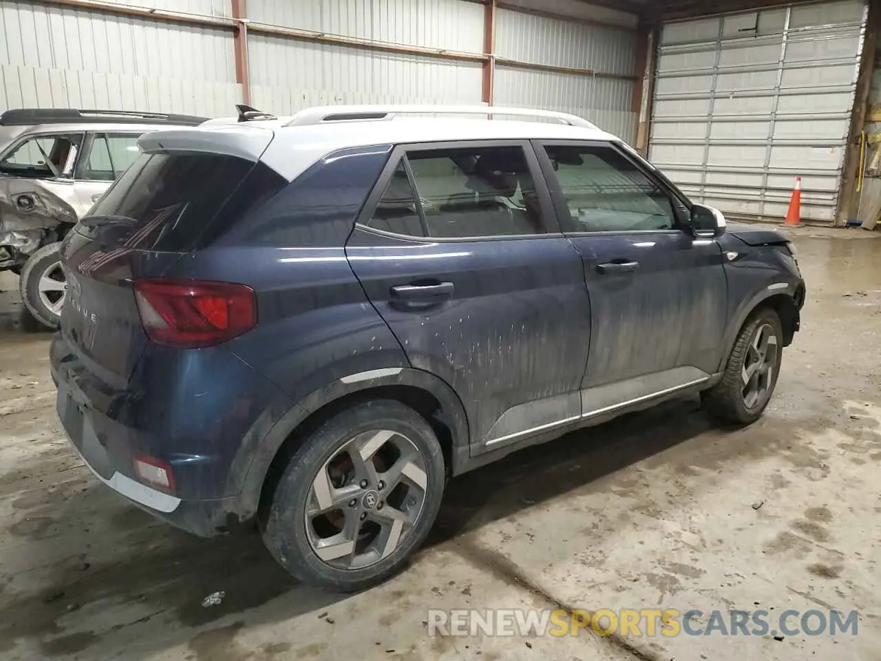 3 Photograph of a damaged car KMHRC8A37NU153198 HYUNDAI VENUE 2022