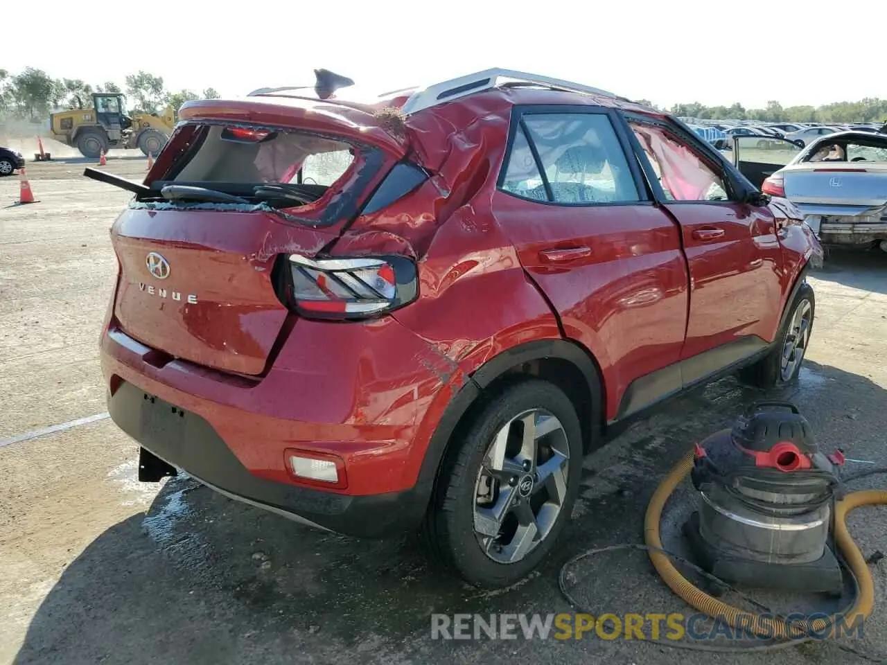 3 Photograph of a damaged car KMHRC8A37NU163312 HYUNDAI VENUE 2022