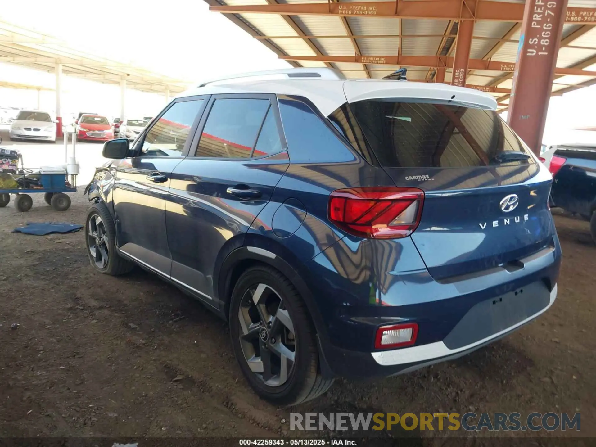 3 Photograph of a damaged car KMHRC8A38NU135423 HYUNDAI VENUE 2022