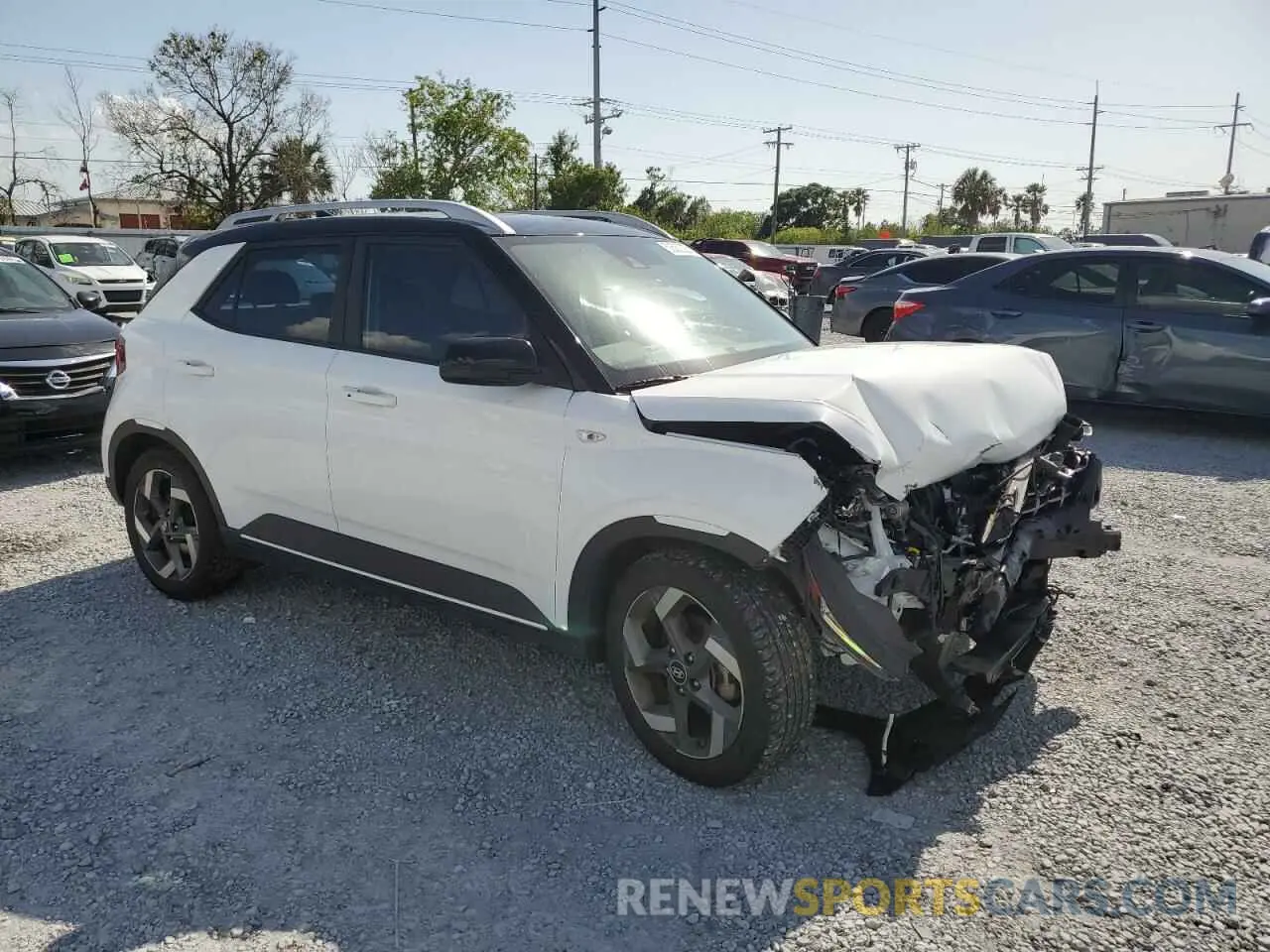 4 Photograph of a damaged car KMHRC8A39NU189331 HYUNDAI VENUE 2022