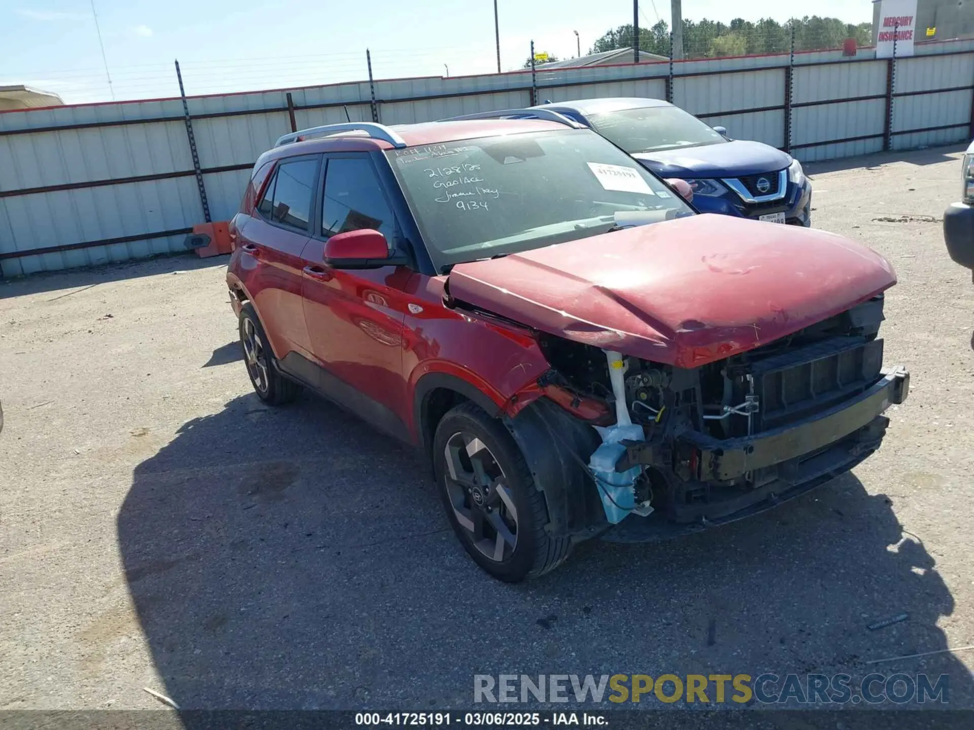 1 Photograph of a damaged car KMHRC8A30PU218573 HYUNDAI VENUE 2023