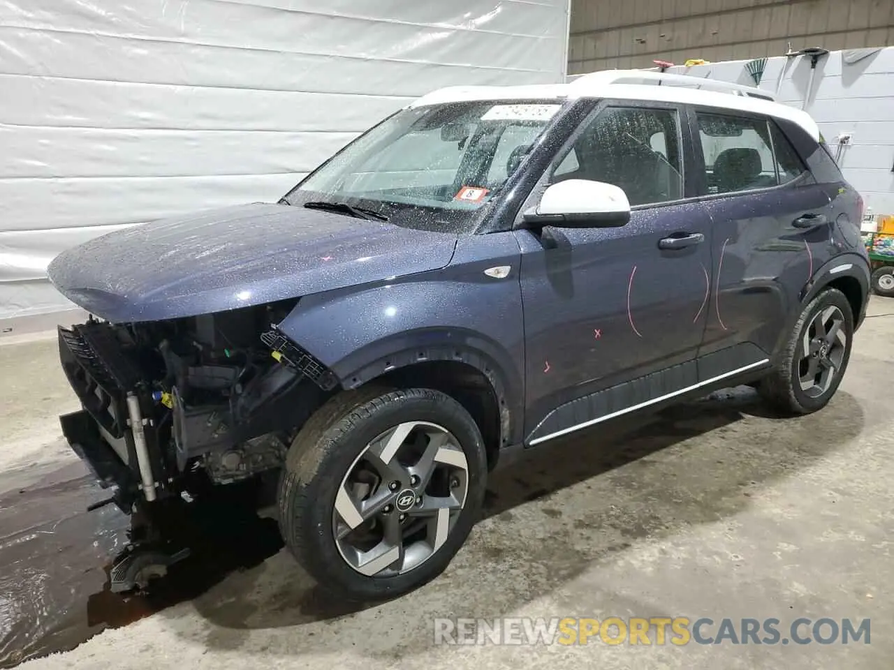 1 Photograph of a damaged car KMHRC8A31PU278233 HYUNDAI VENUE 2023