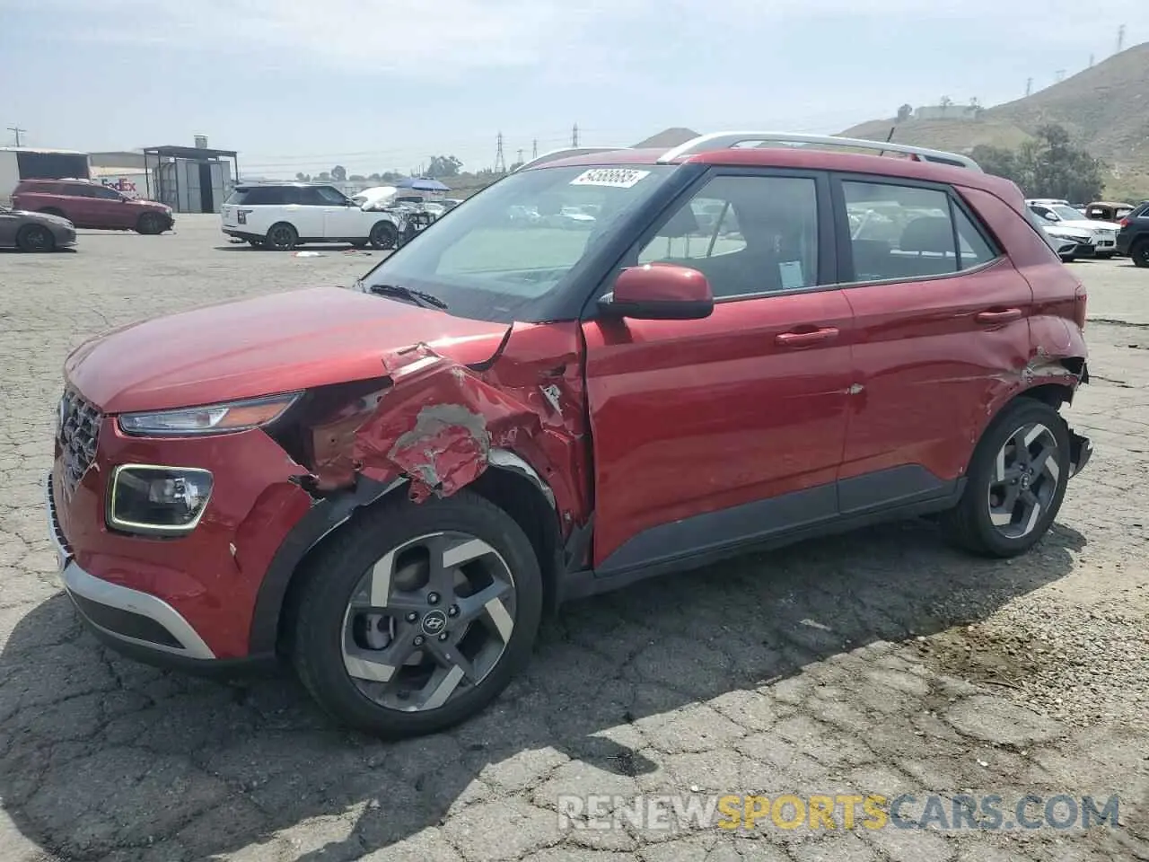 1 Photograph of a damaged car KMHRC8A32PU270710 HYUNDAI VENUE 2023