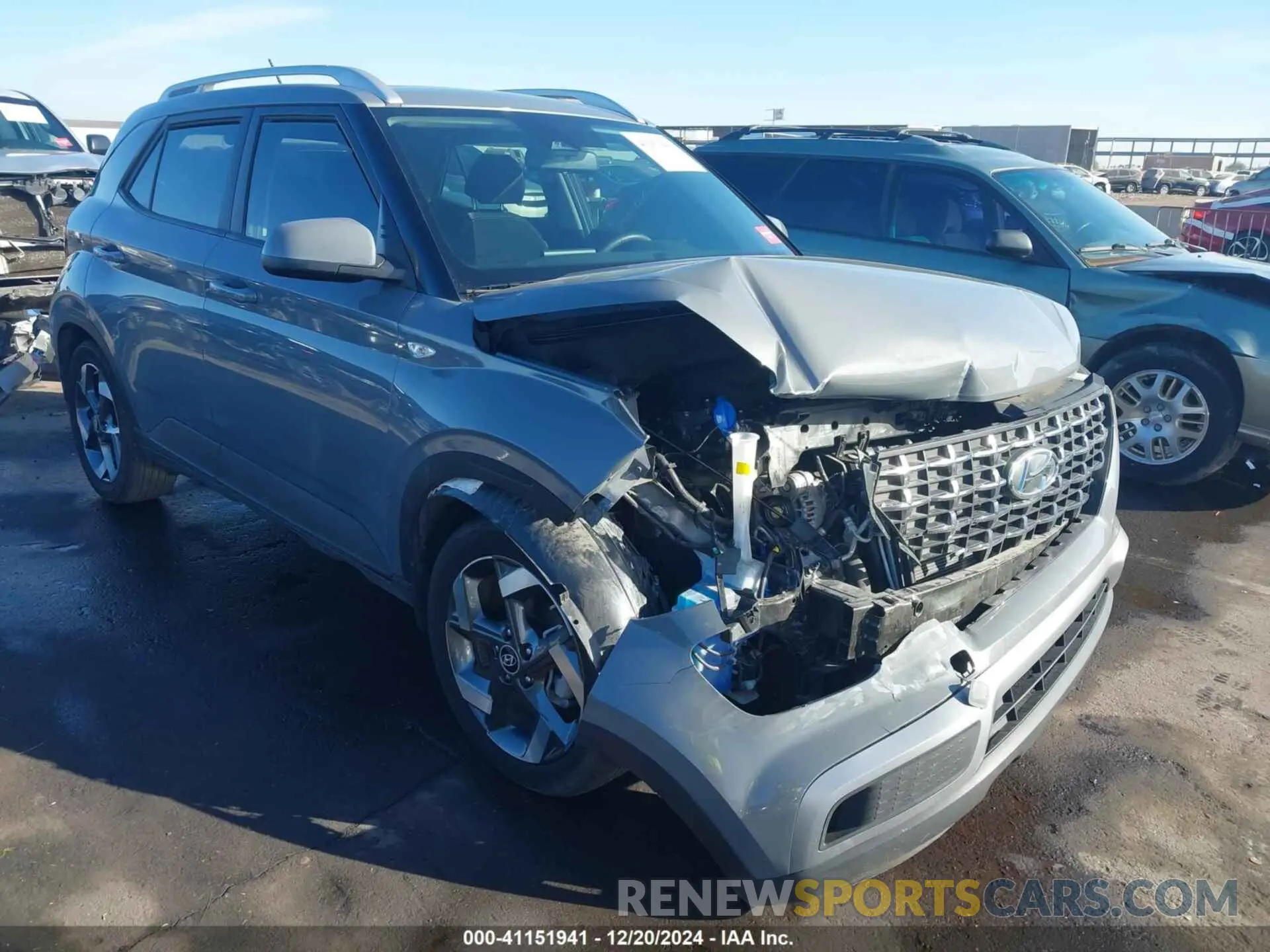 1 Photograph of a damaged car KMHRC8A33PU237053 HYUNDAI VENUE 2023
