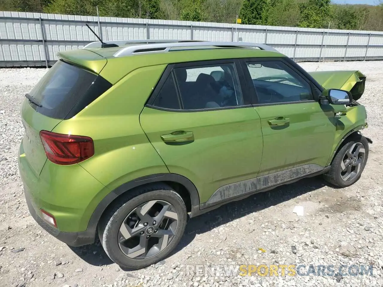 3 Photograph of a damaged car KMHRC8A33PU262521 HYUNDAI VENUE 2023