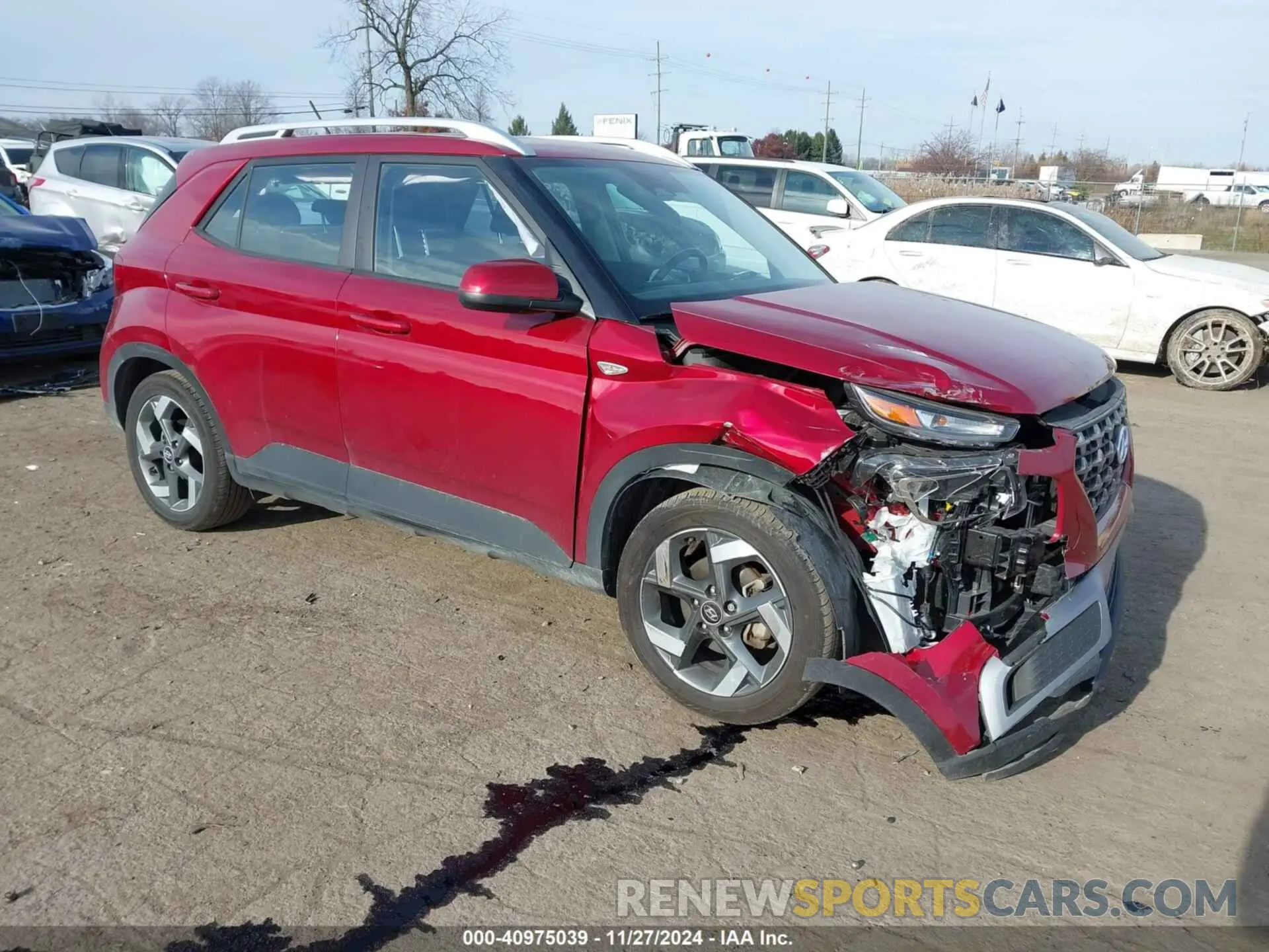 1 Photograph of a damaged car KMHRC8A33PU267086 HYUNDAI VENUE 2023