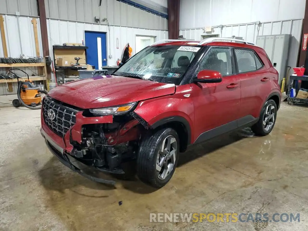 1 Photograph of a damaged car KMHRC8A33PU278508 HYUNDAI VENUE 2023