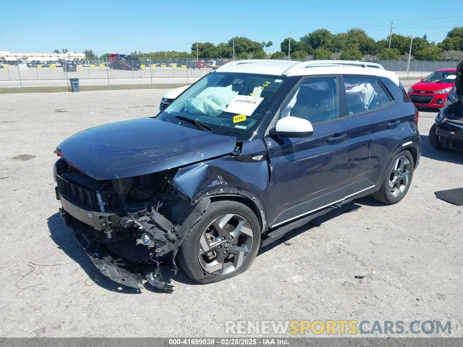 2 Photograph of a damaged car KMHRC8A34PU232220 HYUNDAI VENUE 2023