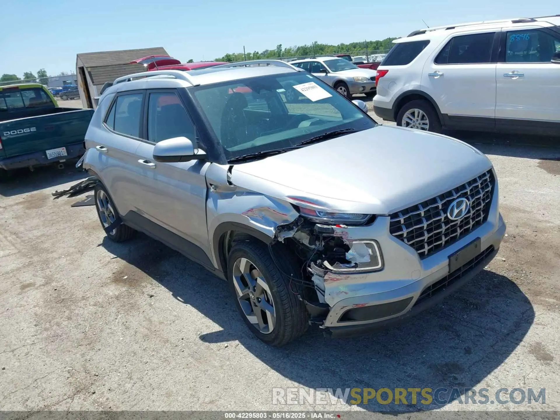 1 Photograph of a damaged car KMHRC8A35PU231271 HYUNDAI VENUE 2023