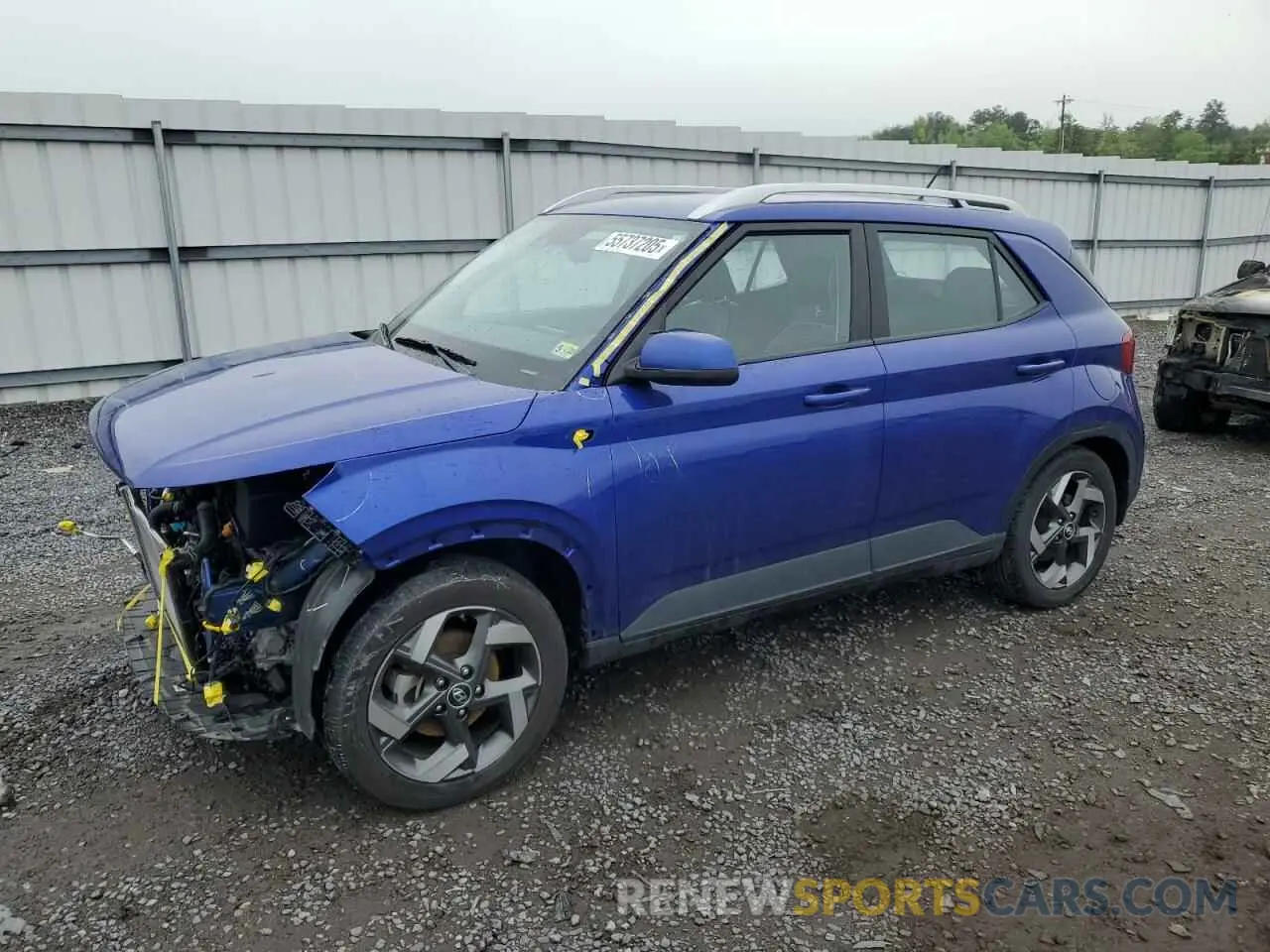 1 Photograph of a damaged car KMHRC8A35PU254470 HYUNDAI VENUE 2023