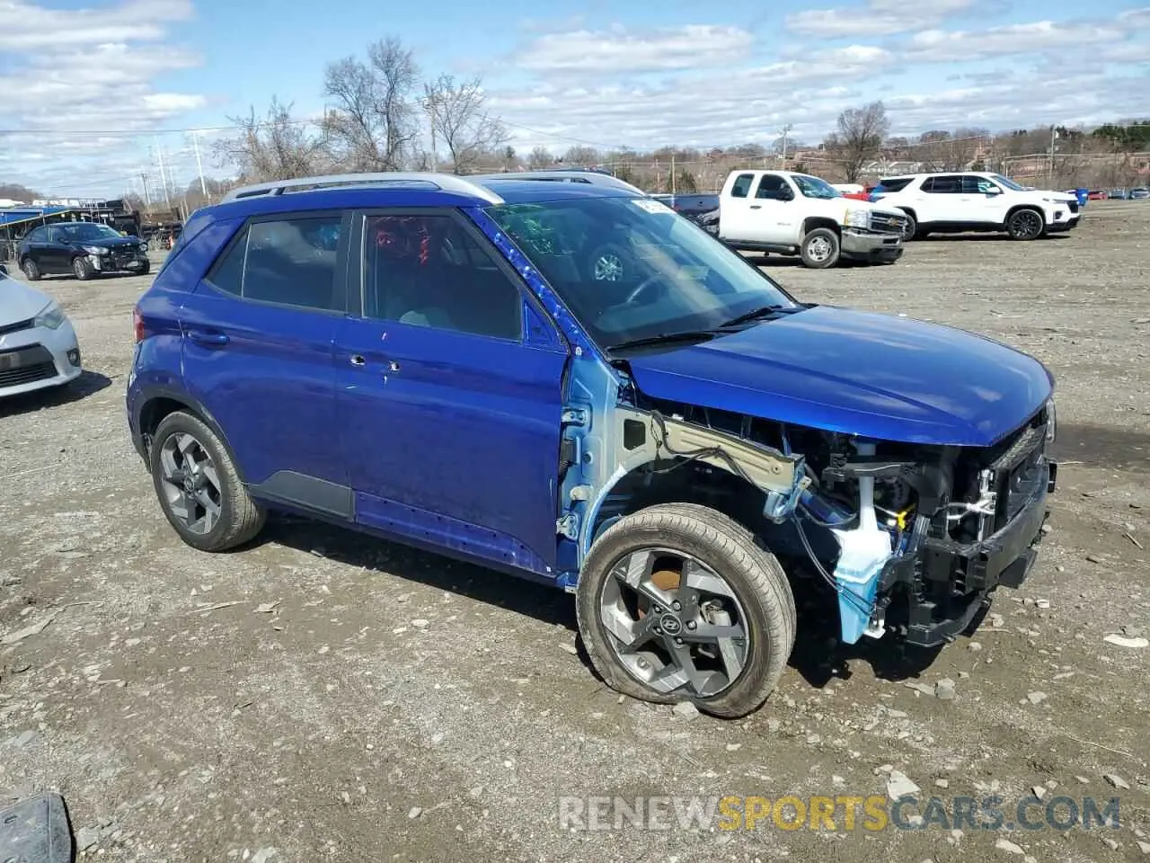 4 Photograph of a damaged car KMHRC8A35PU276260 HYUNDAI VENUE 2023