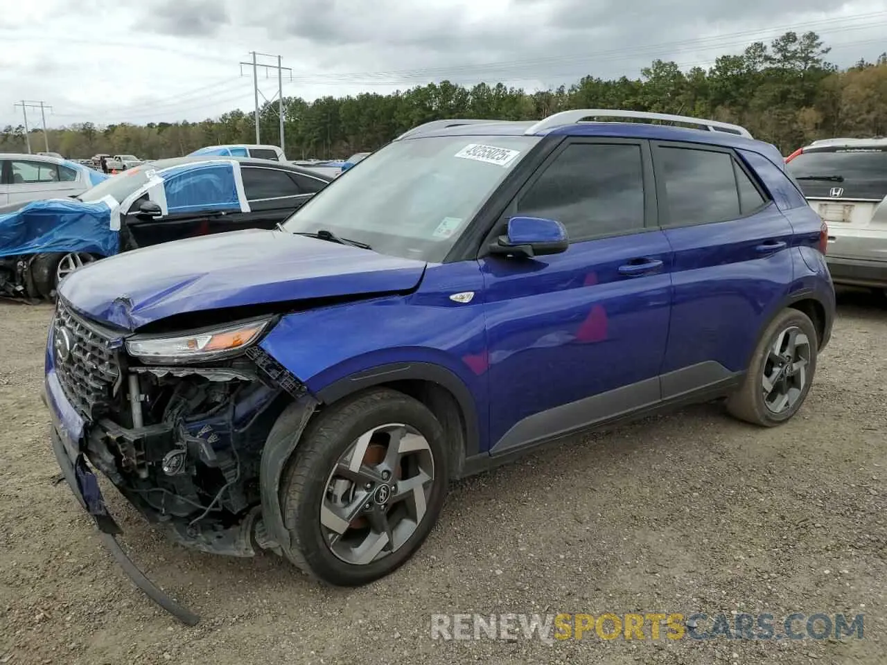 1 Photograph of a damaged car KMHRC8A37PU224340 HYUNDAI VENUE 2023