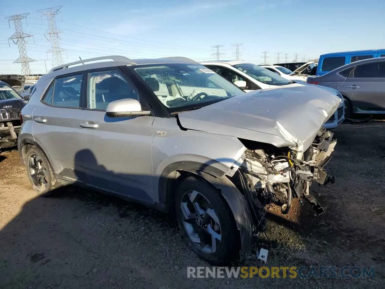 4 Photograph of a damaged car KMHRC8A38PU218109 HYUNDAI VENUE 2023