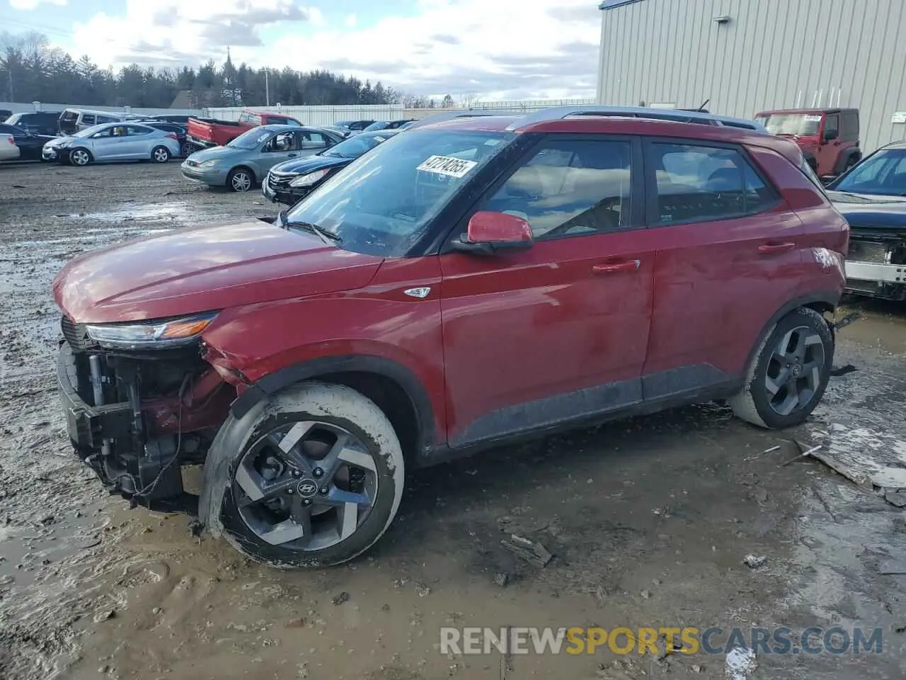 1 Photograph of a damaged car KMHRC8A39PU213615 HYUNDAI VENUE 2023