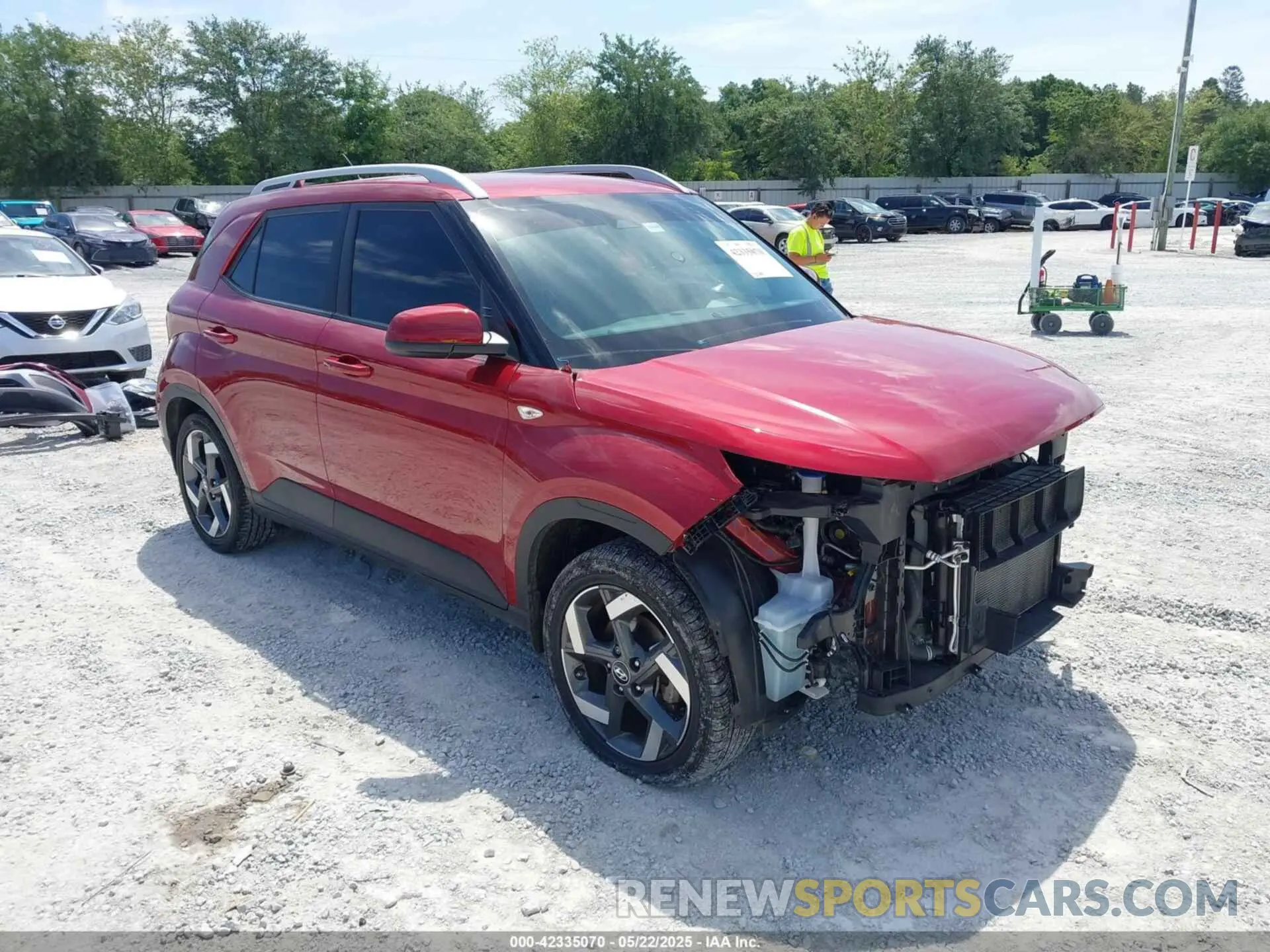 1 Photograph of a damaged car KMHRC8A3XPU272866 HYUNDAI VENUE 2023