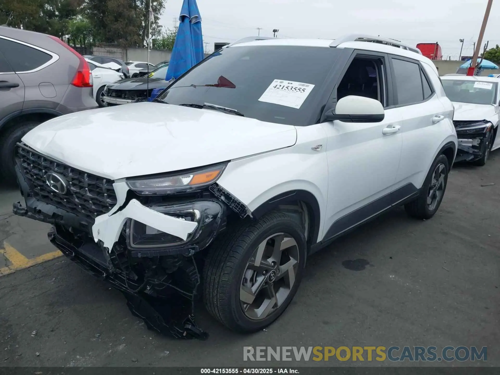 2 Photograph of a damaged car KMHRC8A31RU316594 HYUNDAI VENUE 2024