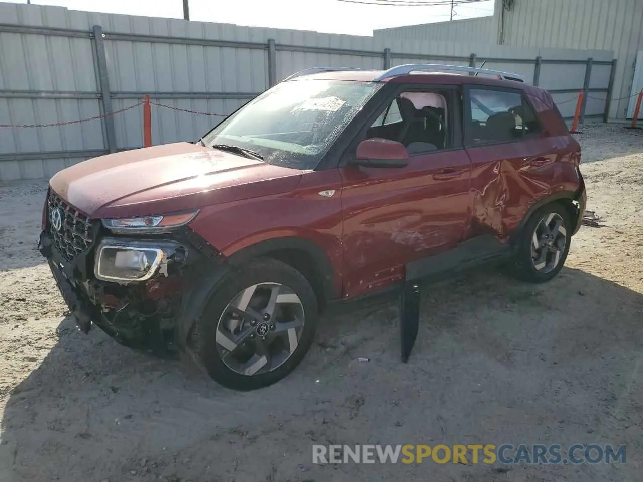 1 Photograph of a damaged car KMHRC8A32RU301599 HYUNDAI VENUE 2024