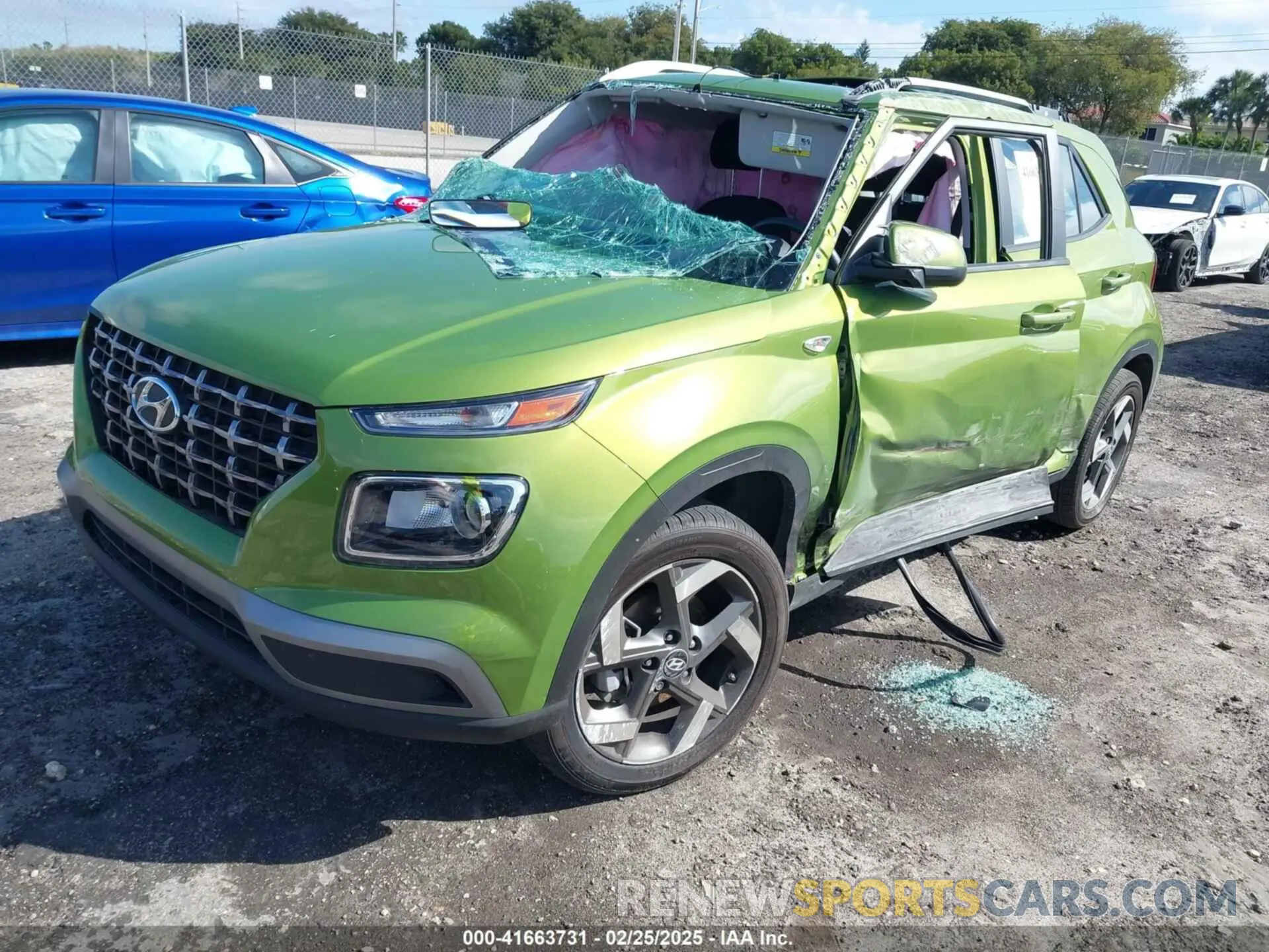 2 Photograph of a damaged car KMHRC8A38RU306550 HYUNDAI VENUE 2024