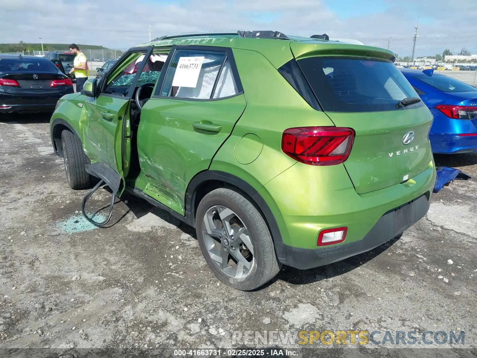 3 Photograph of a damaged car KMHRC8A38RU306550 HYUNDAI VENUE 2024