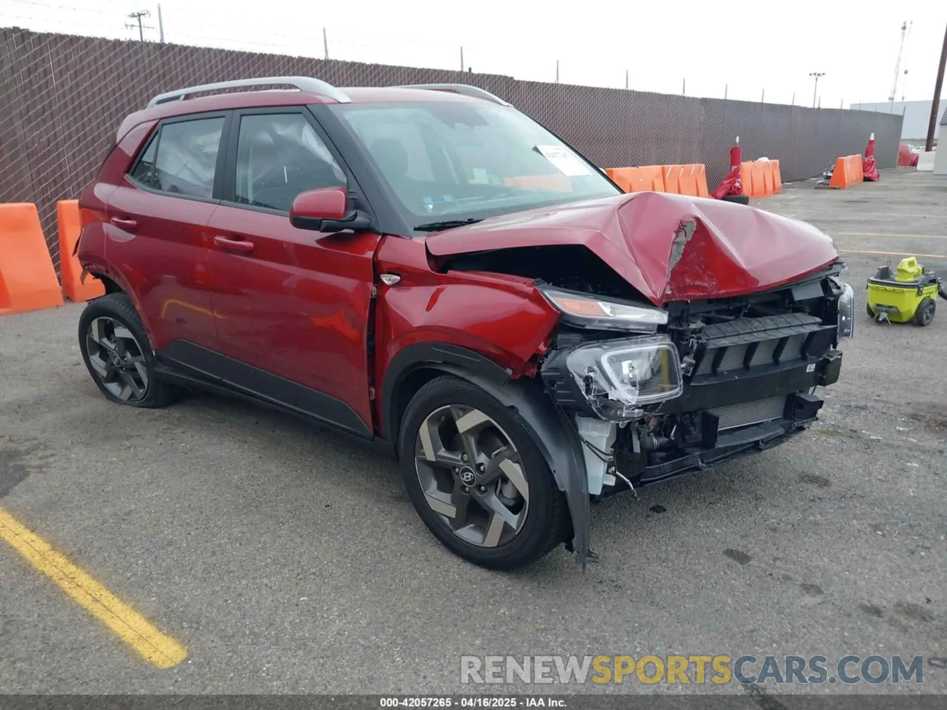 1 Photograph of a damaged car KMHRC8A38RU311795 HYUNDAI VENUE 2024