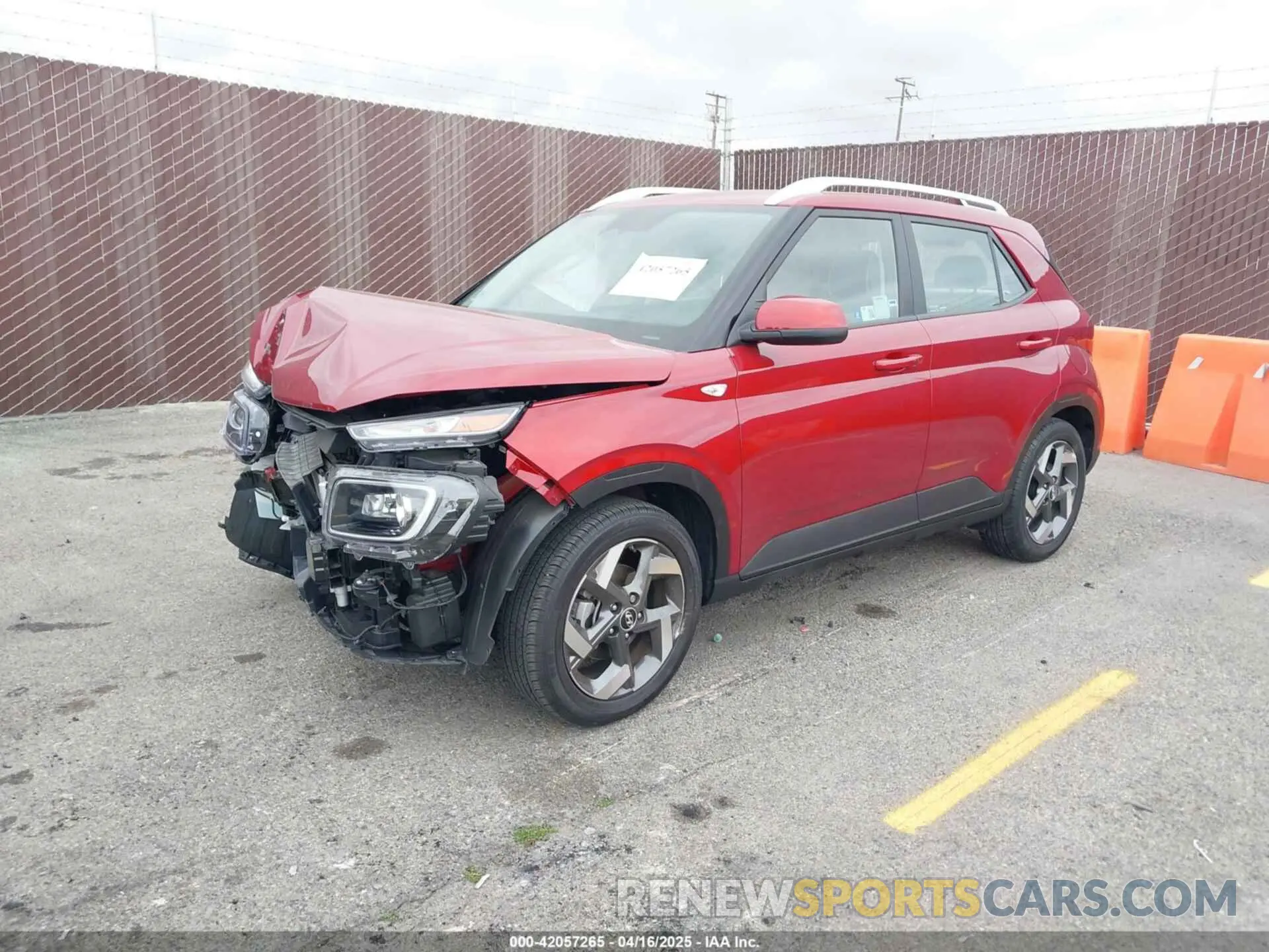 2 Photograph of a damaged car KMHRC8A38RU311795 HYUNDAI VENUE 2024