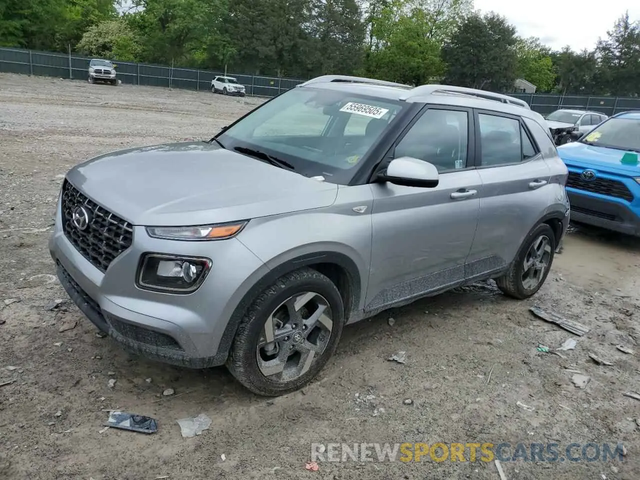 1 Photograph of a damaged car KMHRC8A38RU317533 HYUNDAI VENUE 2024