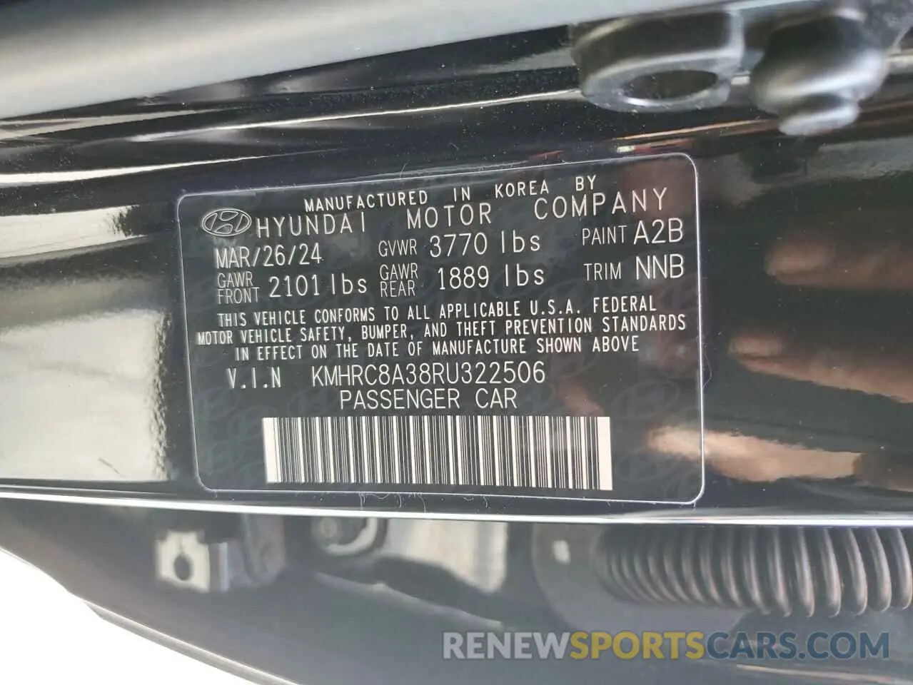 15 Photograph of a damaged car KMHRC8A38RU322506 HYUNDAI VENUE 2024