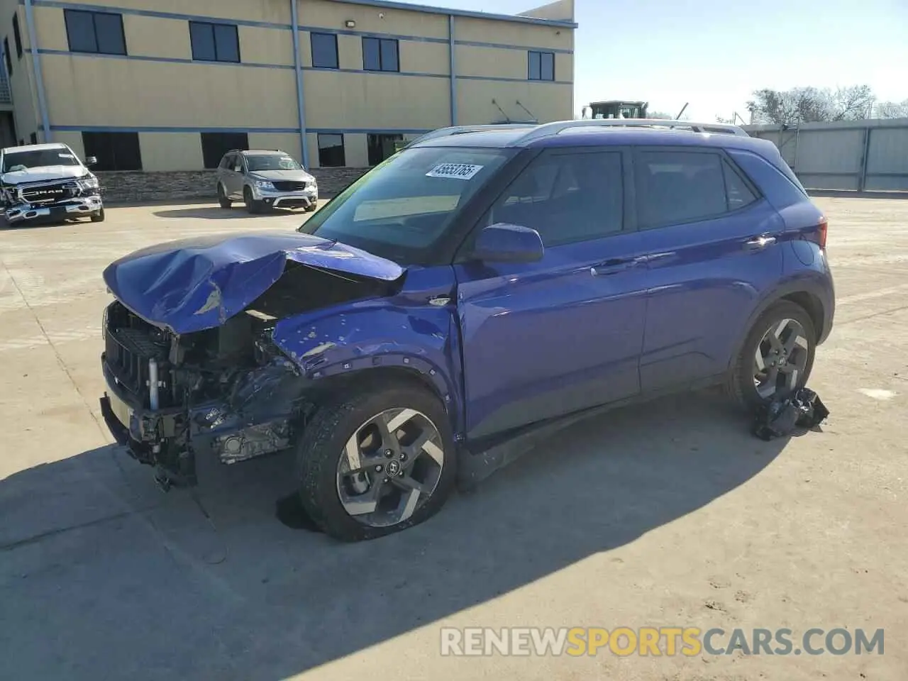 1 Photograph of a damaged car KMHRC8A38RU333988 HYUNDAI VENUE 2024
