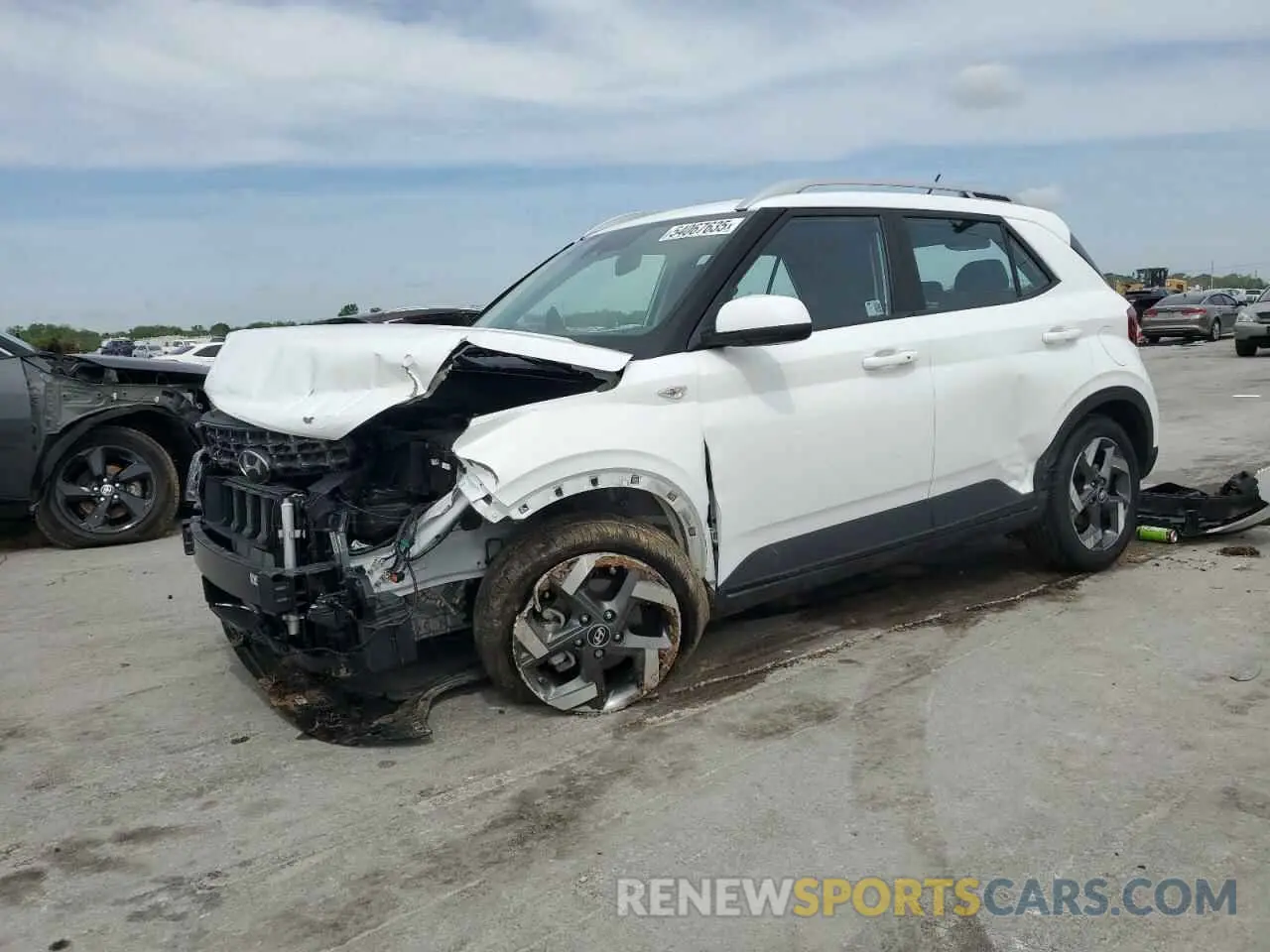 1 Photograph of a damaged car KMHRC8A39RU316861 HYUNDAI VENUE 2024