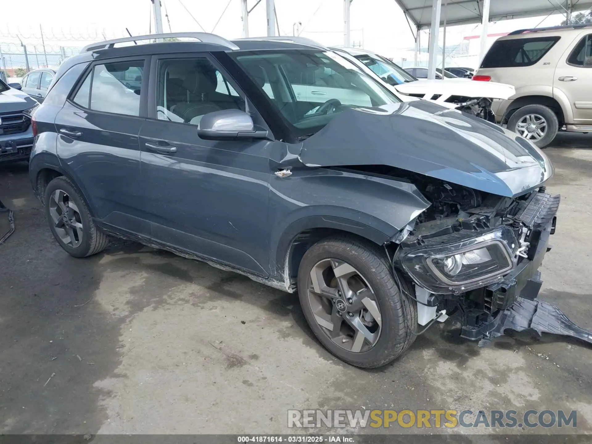 1 Photograph of a damaged car KMHRC8A3XRU302421 HYUNDAI VENUE 2024