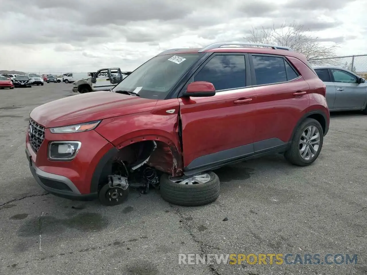 1 Photograph of a damaged car KMHRC8A3XRU303908 HYUNDAI VENUE 2024