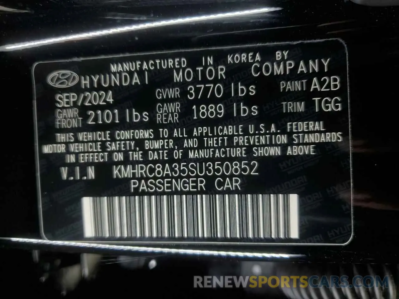 13 Photograph of a damaged car KMHRC8A35SU350852 HYUNDAI VENUE 2025