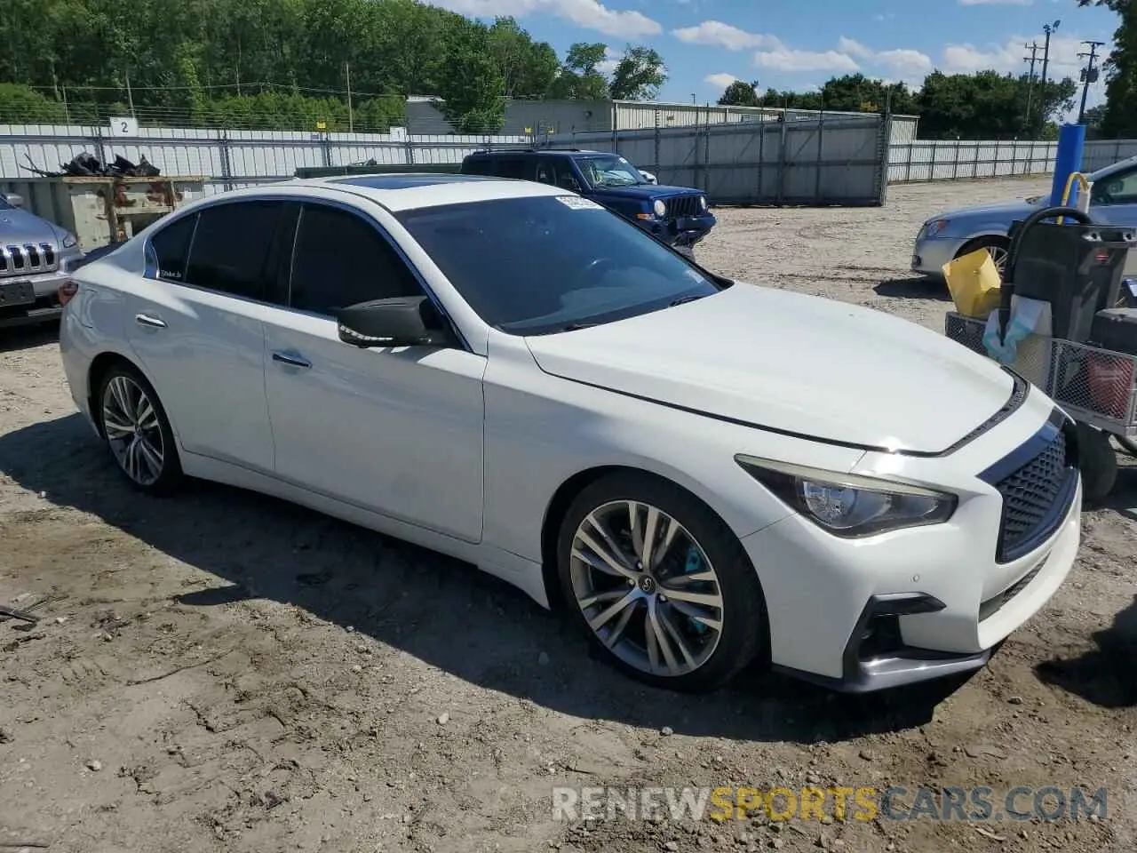4 Photograph of a damaged car JN1EV7AP0KM510570 INFINITI Q50 2019