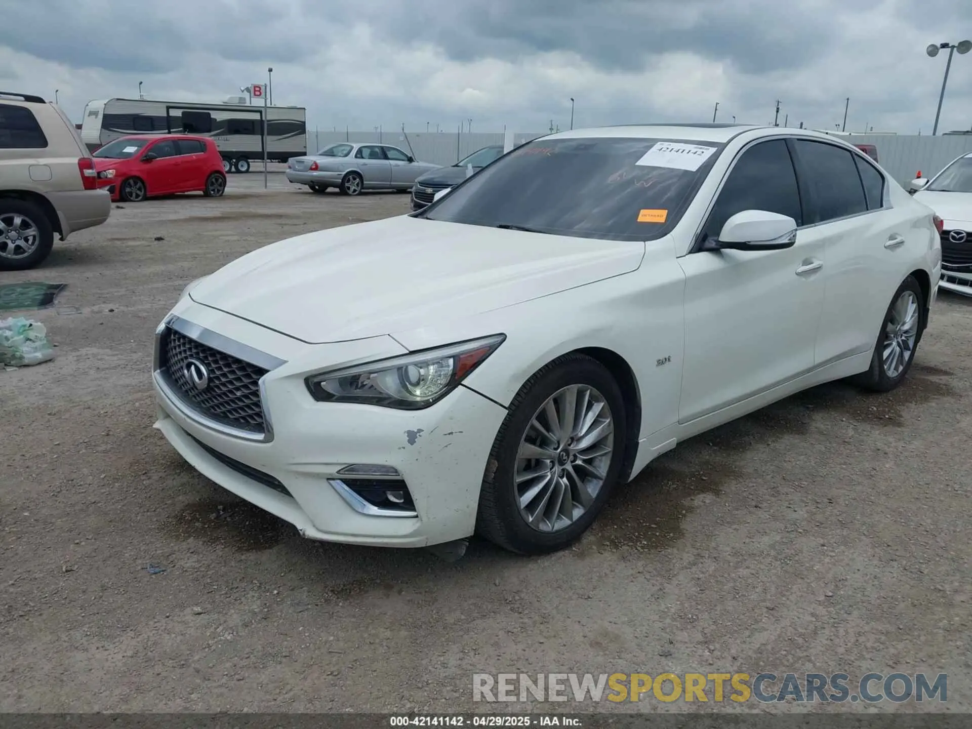 2 Photograph of a damaged car JN1EV7AP0KM514067 INFINITI Q50 2019