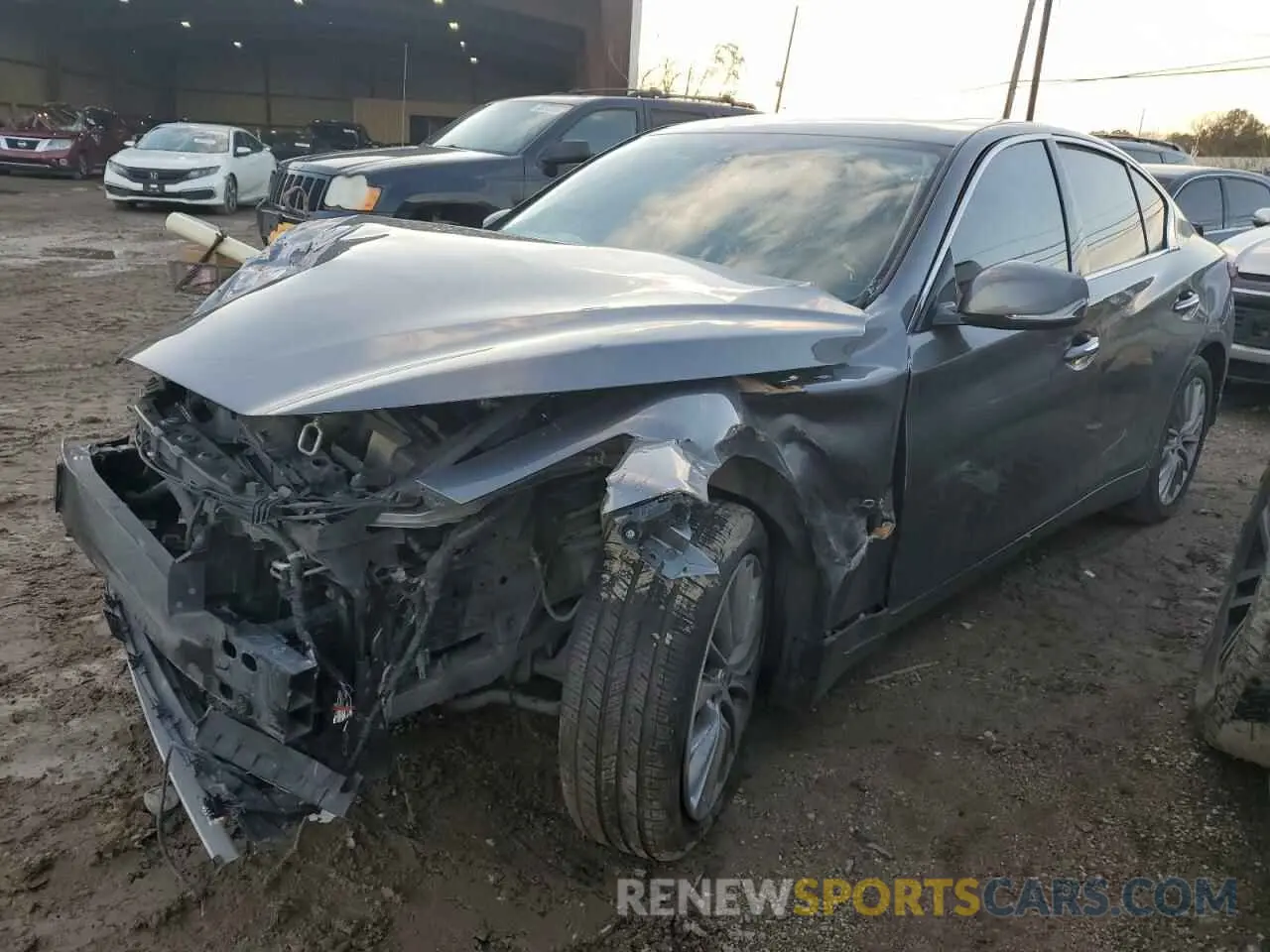 1 Photograph of a damaged car JN1EV7AP0KM515302 INFINITI Q50 2019