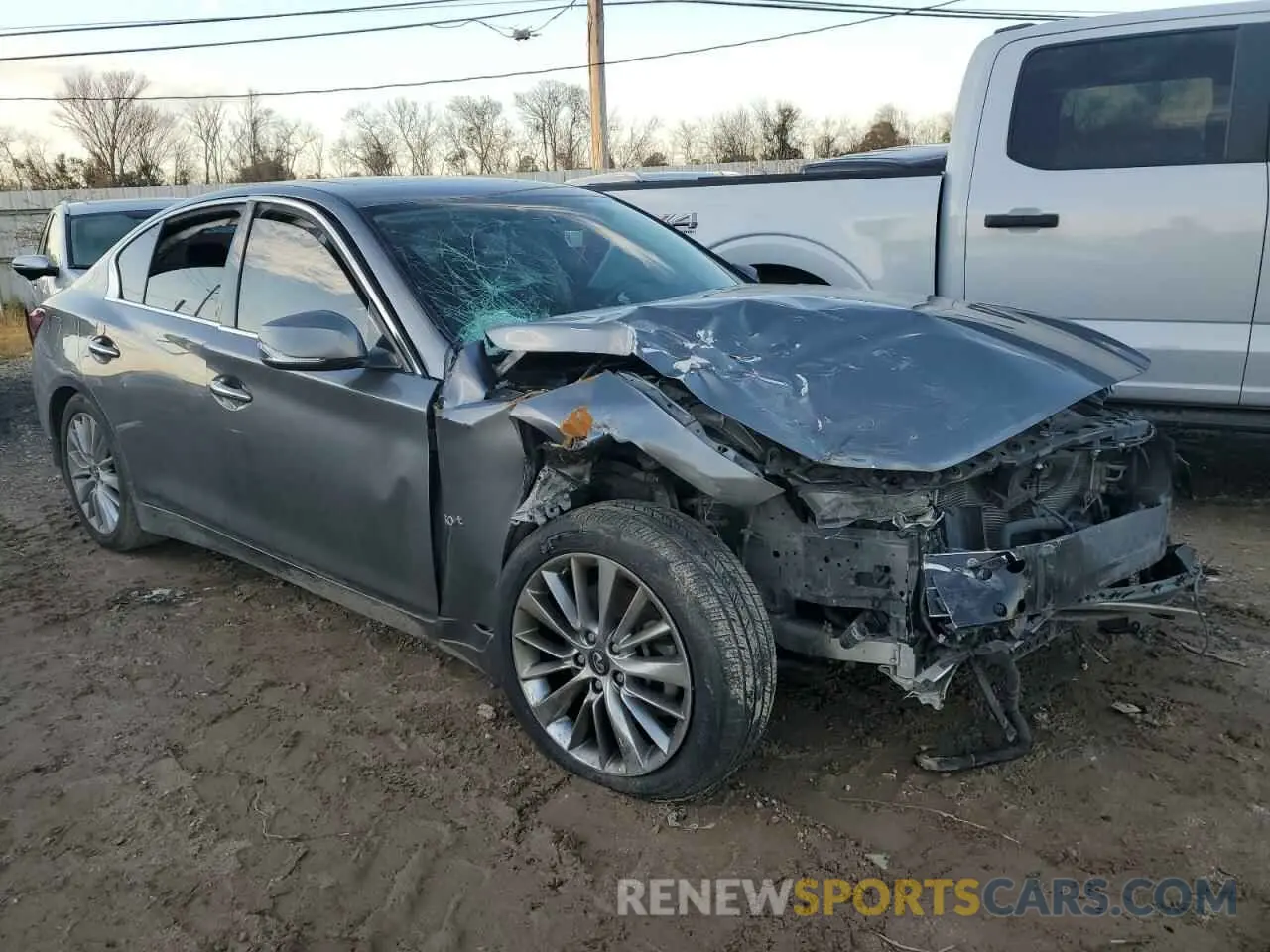 4 Photograph of a damaged car JN1EV7AP0KM515302 INFINITI Q50 2019