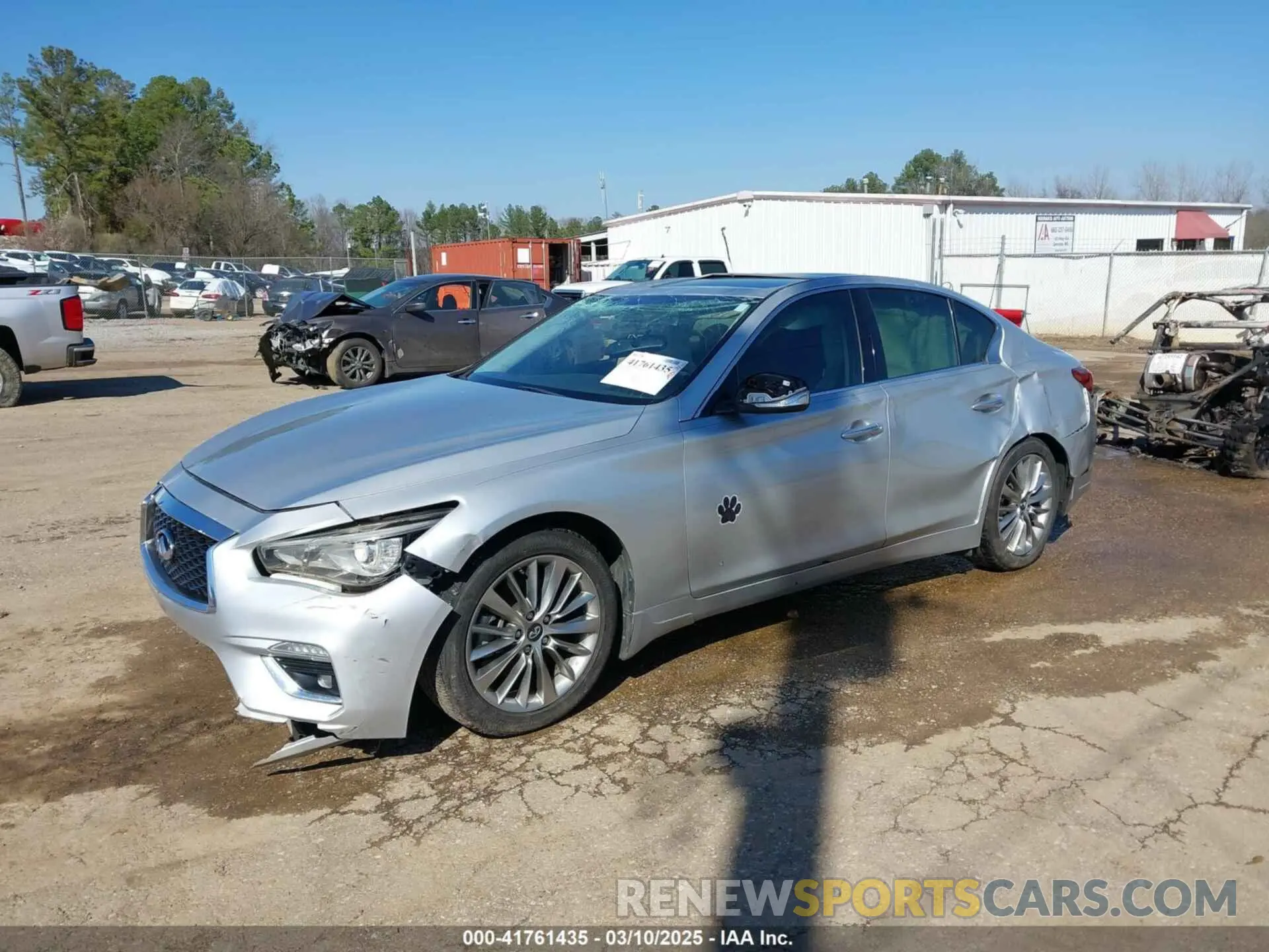2 Photograph of a damaged car JN1EV7AP0KM519463 INFINITI Q50 2019