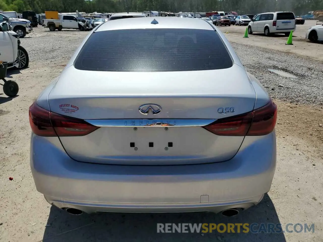 6 Photograph of a damaged car JN1EV7AP1KM510335 INFINITI Q50 2019